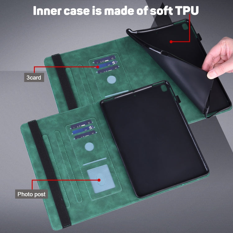 Peacock Embossed Pattern TPU + PU Horizontal Flip Leather Case with Holder & Card Slots & Wallet & Sleep / Wake-up Function, For Xiaomi Pad 5 Pro / Pad 5