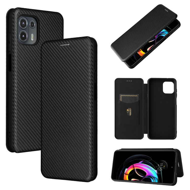 Carbon Fiber Texture Magnetic Horizontal Flip TPU + PC + PU Leather Case with Card Slot, For OPPO Realme GT Master, For OPPO Reno6 Z, For Motorola Edge 20 Lite, For Xiaomi Redmi 10, For Xiaomi Mix 4