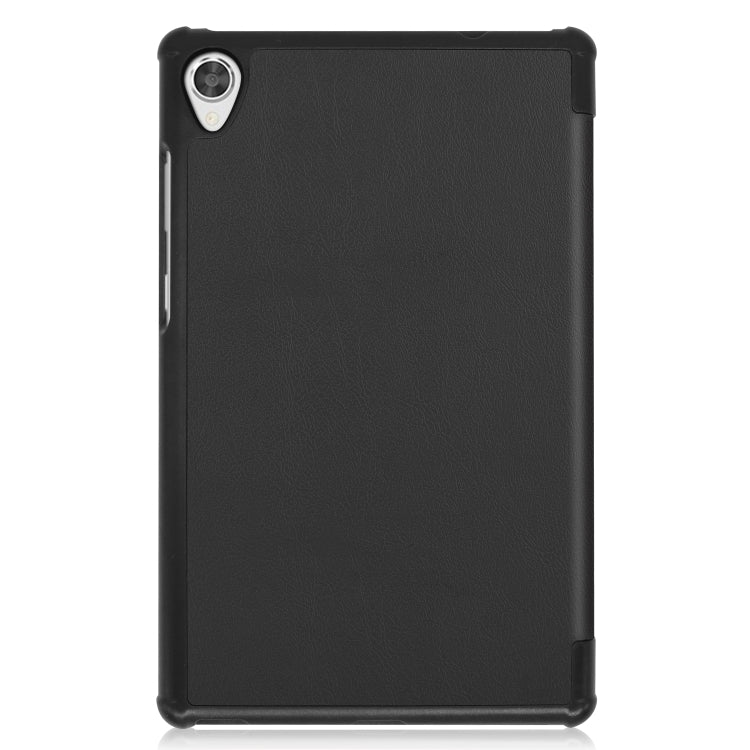 Custer Texture Horizontal Flip Leather Case with Three-folding Holder, For Lenovo Tab M8 3rd Gen