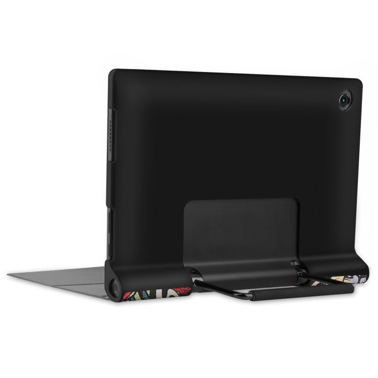 Custer Texture Coloured Drawing Pattern Horizontal Flip PU Leather Case with Holder & Sleep / Wake-up Function, For Lenovo Yoga Tab 11
