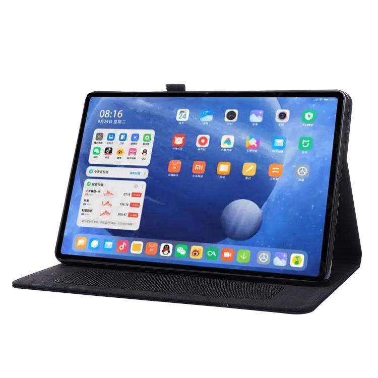 Horizontal Flip TPU + Fabric PU Leather Protective Case with Name Card Clip, For Xiaomi Pad 5 / 5 Pro