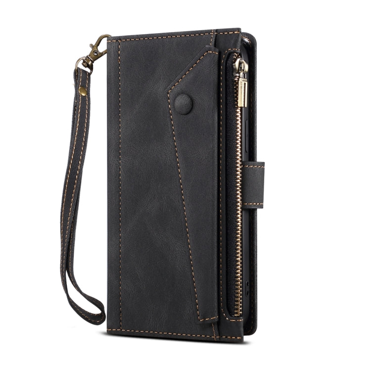 Retro Frosted Horizontal Flip Leather Case with Holder & Card Slot & Wallet & Zipper Pocket & Lanyard, For Samsung Galaxy S21 5G, For Samsung Galaxy S21+ 5G, For Samsung Galaxy S21 Ultra 5G, For Samsung Galaxy S21 FE 5G, For Samsung Galaxy A52 5G / 4G ...