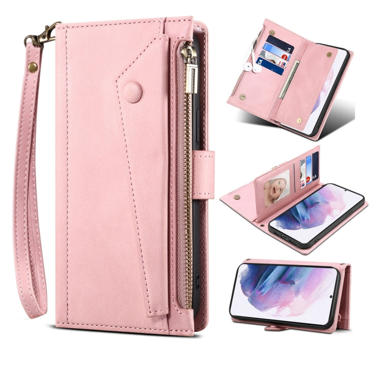 Retro Frosted Horizontal Flip Leather Case with Holder & Card Slot & Wallet & Zipper Pocket & Lanyard, For Samsung Galaxy S21 5G, For Samsung Galaxy S21+ 5G, For Samsung Galaxy S21 Ultra 5G, For Samsung Galaxy S21 FE 5G, For Samsung Galaxy A52 5G / 4G ...