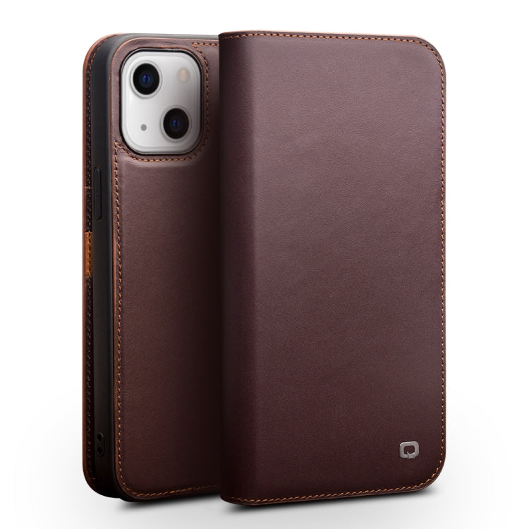 QIALINO Business Horizontal Flip Leather Case with Holder & Card Slots & Wallet, For iPhone 13, For iPhone 13 mini, For iPhone 13 Pro, For iPhone 13 Pro Max