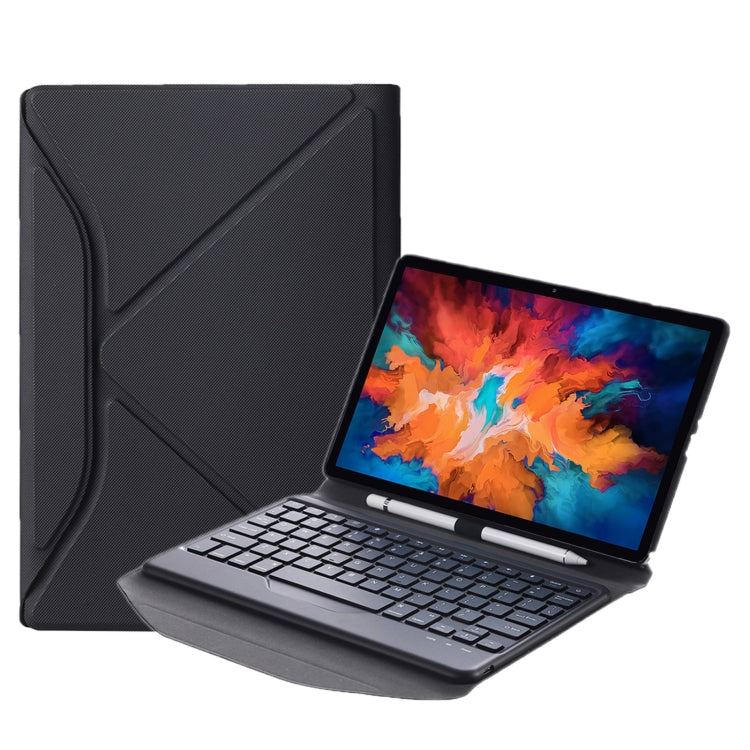 BM10 Diamond Texture Detachable Bluetooth Keyboard Leather Case with Pen Slot & Triangular Back Support, For Lenovo Smart Tab M10 HPD Plus TB-X606F 10.3 inch, For Lenovo Pad Plus 11 inch TB-J607F / Tab P11 11 inch TB-J606F                              ...