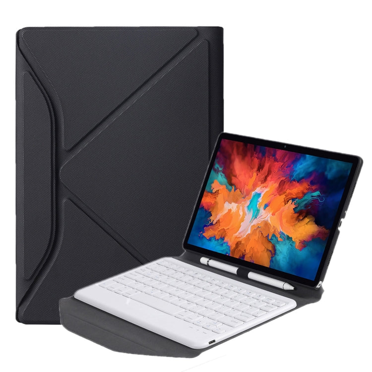 BM10 Diamond Texture Detachable Bluetooth Keyboard Leather Case with Pen Slot & Triangular Back Support, For Lenovo Smart Tab M10 HPD Plus TB-X606F 10.3 inch, For Lenovo Pad Plus 11 inch TB-J607F / Tab P11 11 inch TB-J606F                              ...
