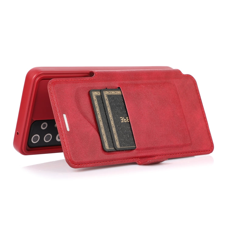 Push Window Double Buckle PU + Silicone Horizontal Flip Leather Case with Holder & Card Slot, For Samsung Galaxy A52 5G / 4G, For Samsung Galaxy A71, For Samsung Galaxy Note20, For Samsung Galaxy Note20 Ultra