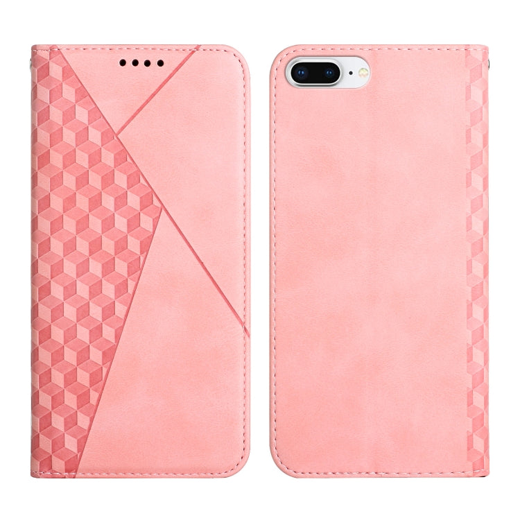 Diamond Pattern Splicing Skin Feel Magnetic Horizontal Flip Leather Case with Card Slots & Holder & Wallet, For iPhone SE 2022 / SE 2020 / 7 / 8 / 6, For iPhone 7 Plus / 8 Plus