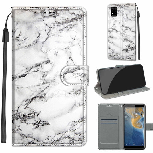 Voltage Coloured Drawing Magnetic Clasp Horizontal Flip PU Leather Case with Holder & Card Slots, For ZTE Blade A31, For ZTE Blade A51