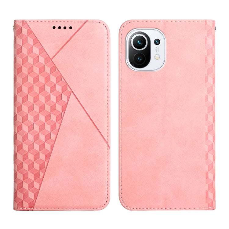 Diamond Pattern Splicing Skin Feel Magnetic Horizontal Flip Leather Case with Card Slots & Holder & Wallet, For Xiaomi Mi 11 Lite, For Xiaomi Mi 11 Pro, For Xiaomi Mi 11, For Xiaomi Poco M3 / Redmi 9T, For Xiaomi Mi 10T Pro 5G / Mi 10T 5G              ...