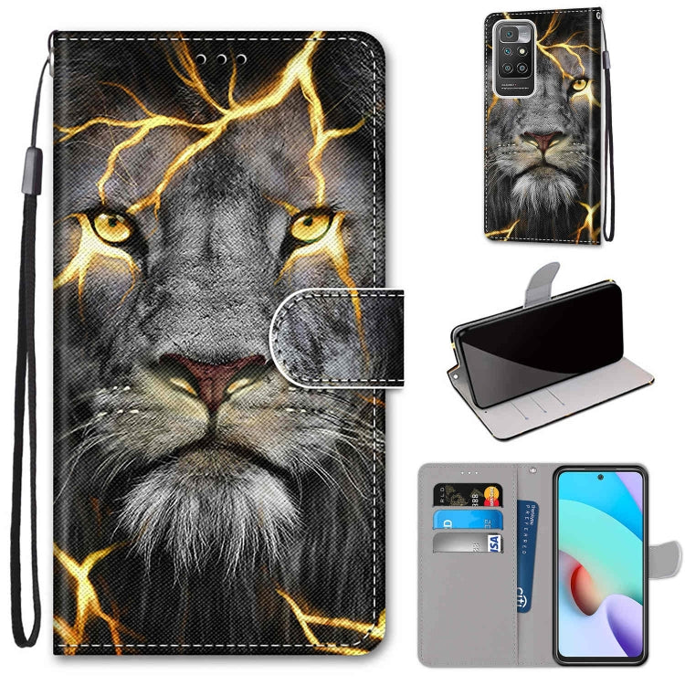 Coloured Drawing Cross Texture Horizontal Flip PU Leather Case with Holder & Card Slots & Wallet & Lanyard, For Xiaomi Redmi 10, For Huawei P50