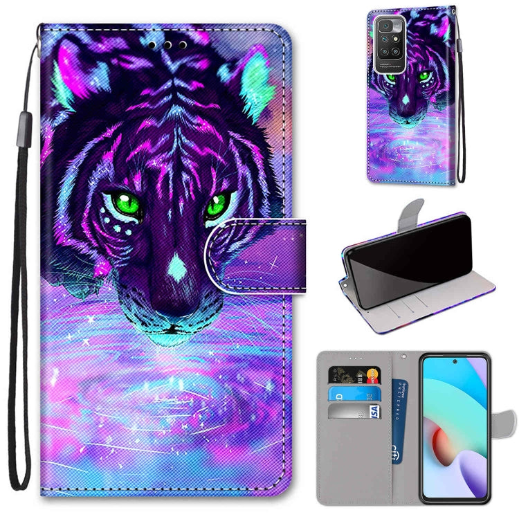 Coloured Drawing Cross Texture Horizontal Flip PU Leather Case with Holder & Card Slots & Wallet & Lanyard, For Xiaomi Redmi 10, For Huawei P50