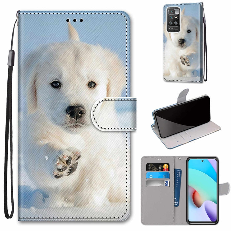 Coloured Drawing Cross Texture Horizontal Flip PU Leather Case with Holder & Card Slots & Wallet & Lanyard, For Xiaomi Redmi 10, For Huawei P50