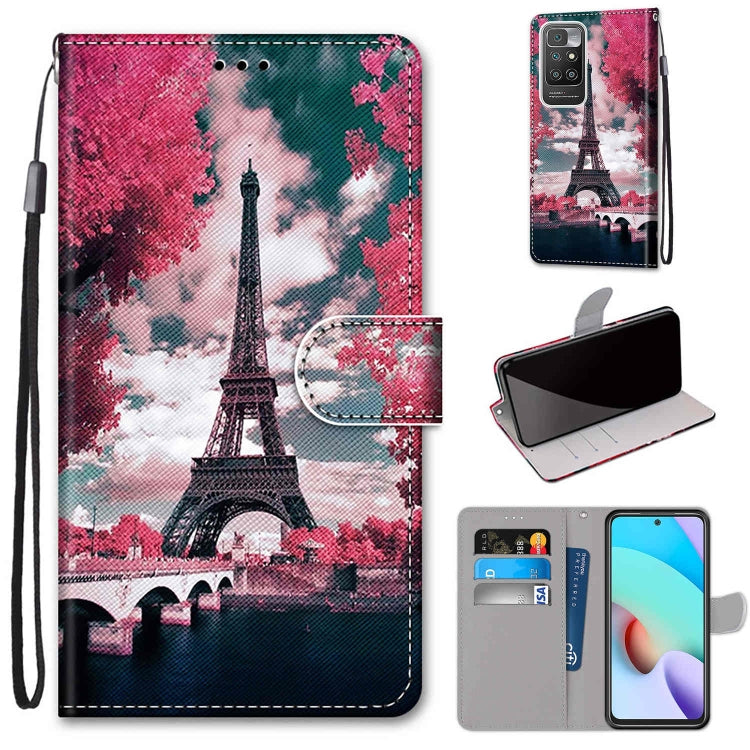Coloured Drawing Cross Texture Horizontal Flip PU Leather Case with Holder & Card Slots & Wallet & Lanyard, For Xiaomi Redmi 10, For Huawei P50