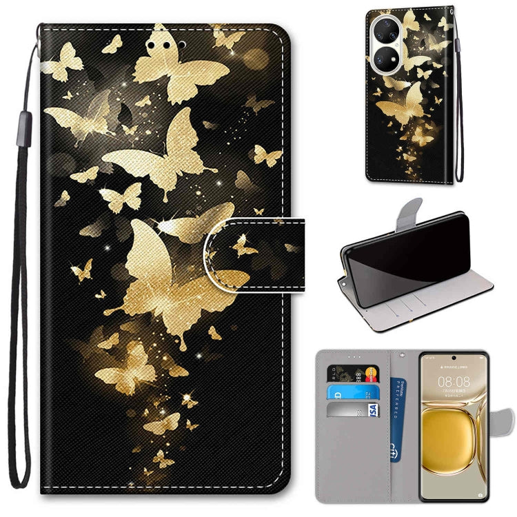 Coloured Drawing Cross Texture Horizontal Flip PU Leather Case with Holder & Card Slots & Wallet & Lanyard, For Huawei P50 Pro, For Nokia 6.3 / G20 / G10