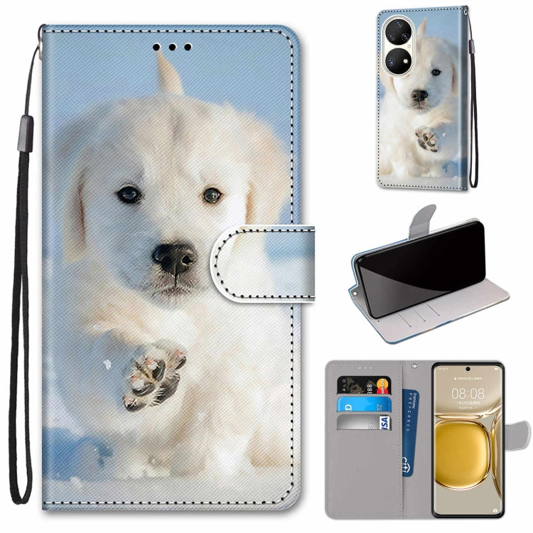 Coloured Drawing Cross Texture Horizontal Flip PU Leather Case with Holder & Card Slots & Wallet & Lanyard, For Huawei P50 Pro, For Nokia 6.3 / G20 / G10