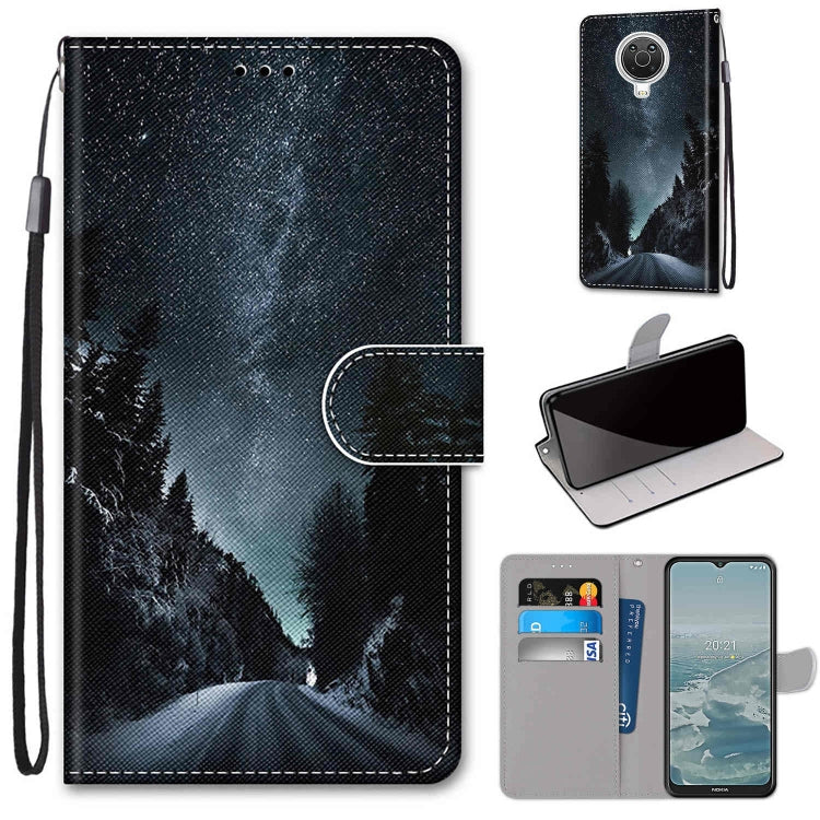 Coloured Drawing Cross Texture Horizontal Flip PU Leather Case with Holder & Card Slots & Wallet & Lanyard, For Huawei P50 Pro, For Nokia 6.3 / G20 / G10