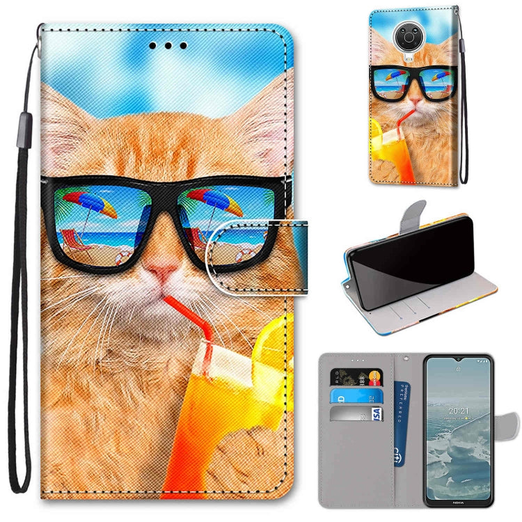 Coloured Drawing Cross Texture Horizontal Flip PU Leather Case with Holder & Card Slots & Wallet & Lanyard, For Huawei P50 Pro, For Nokia 6.3 / G20 / G10