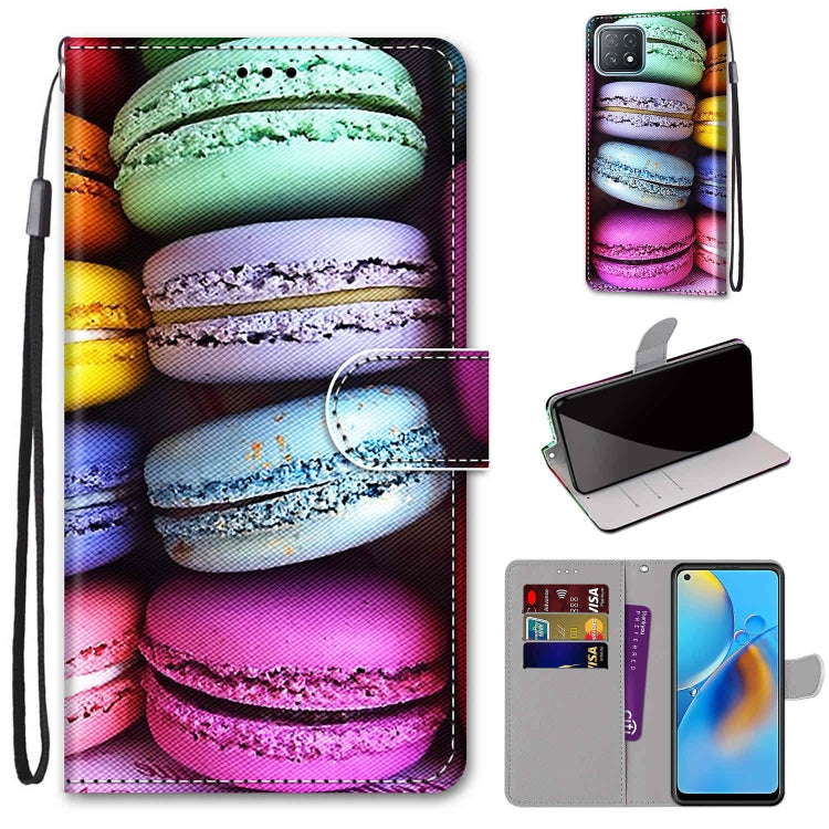 Coloured Drawing Cross Texture Horizontal Flip PU Leather Case with Holder & Card Slots & Wallet & Lanyard, For OPPO A72 5G / A73 5G / A53 5G, For OPPO F19 / A74 4G