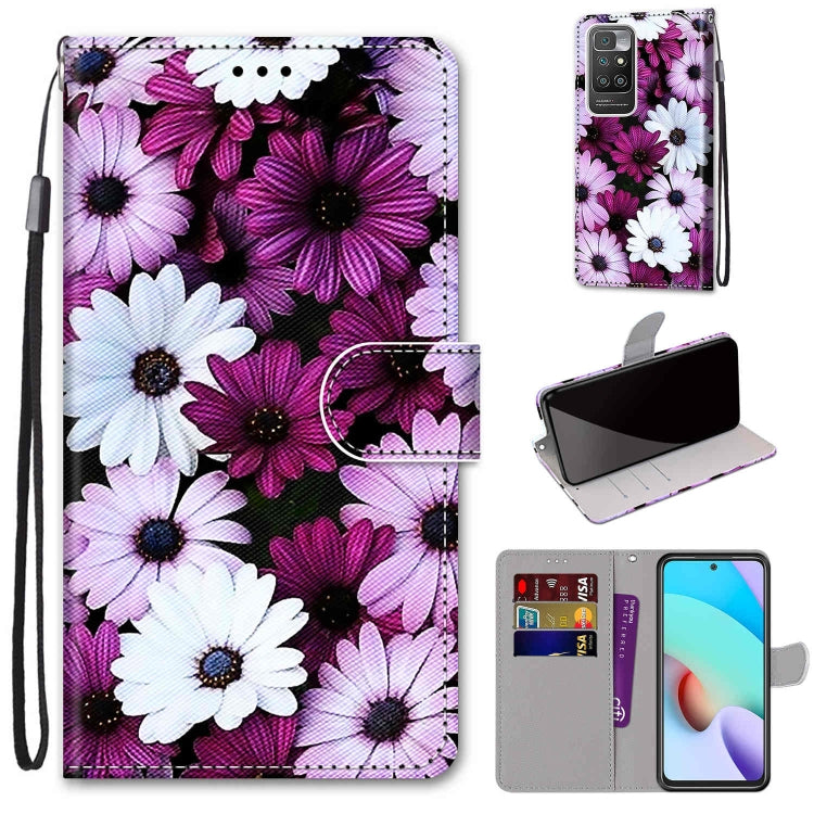 Coloured Drawing Cross Texture Horizontal Flip PU Leather Case with Holder & Card Slots & Wallet & Lanyard, For OPPO A94 5G / A95 5G / F19 Pro+ 5G, For Xiaomi Redmi 10