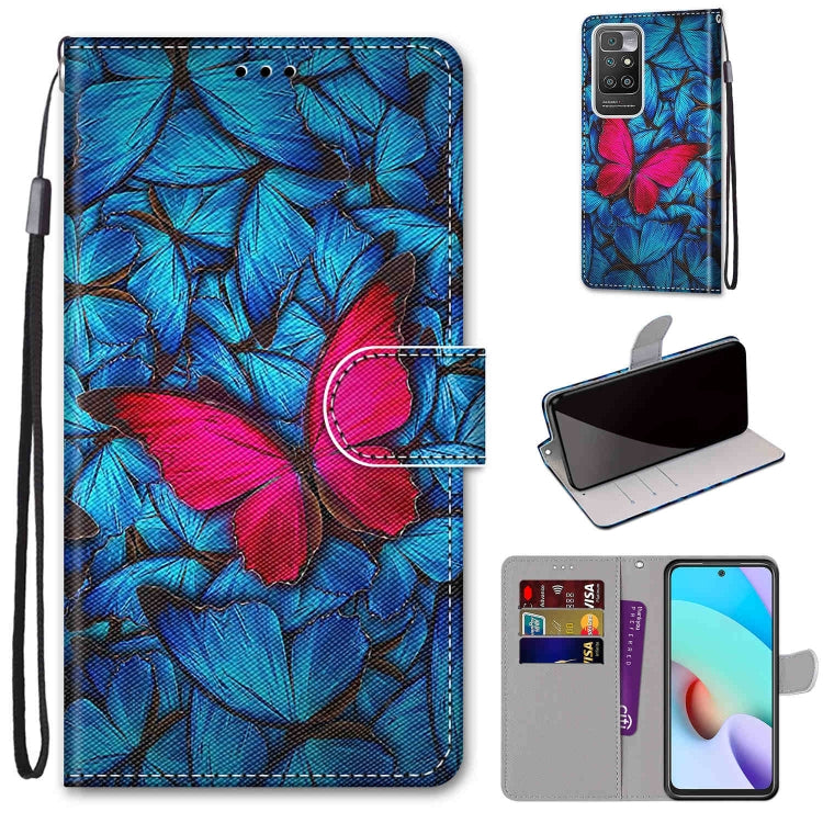 Coloured Drawing Cross Texture Horizontal Flip PU Leather Case with Holder & Card Slots & Wallet & Lanyard, For OPPO A94 5G / A95 5G / F19 Pro+ 5G, For Xiaomi Redmi 10