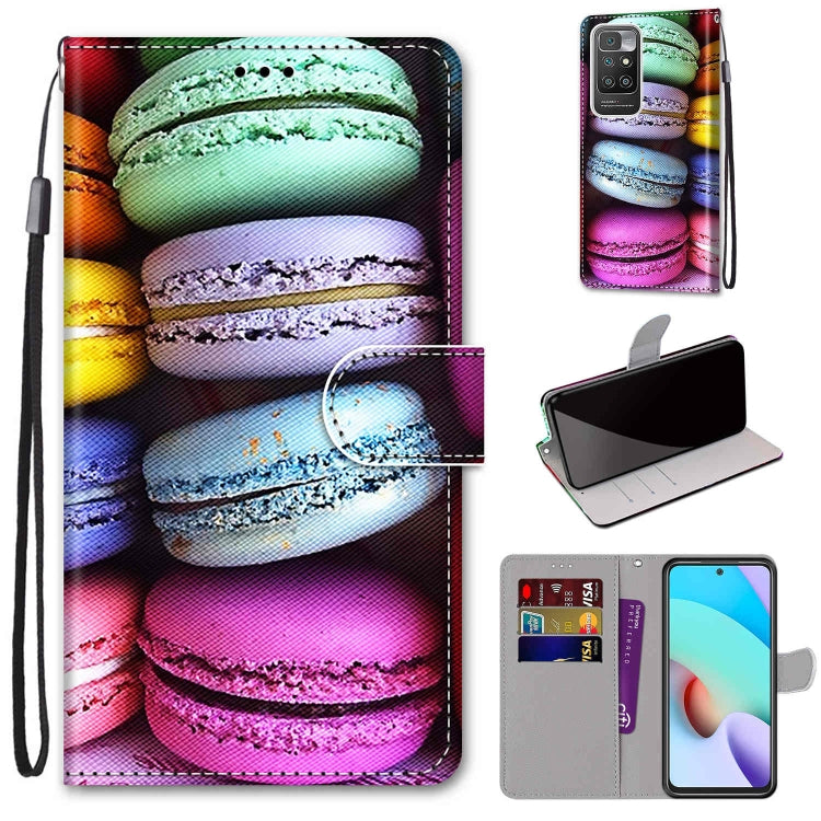 Coloured Drawing Cross Texture Horizontal Flip PU Leather Case with Holder & Card Slots & Wallet & Lanyard, For OPPO A94 5G / A95 5G / F19 Pro+ 5G, For Xiaomi Redmi 10