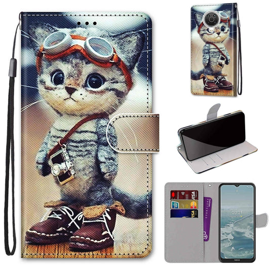 Coloured Drawing Cross Texture Horizontal Flip PU Leather Case with Holder & Card Slots & Wallet & Lanyard, For Nokia G20 / G10 / 6.3, For Samsung Galaxy A22 4G