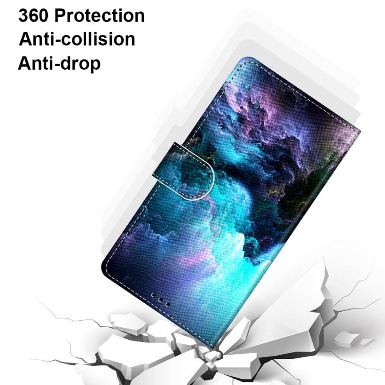 Coloured Drawing Cross Texture Horizontal Flip PU Leather Case with Holder & Card Slots & Wallet & Lanyard, For OPPO A54 5G / A74 5G / A93 5G / A93s 5G, For OPPO A55 5G / A54 4G / A53s 5G / A16 4G