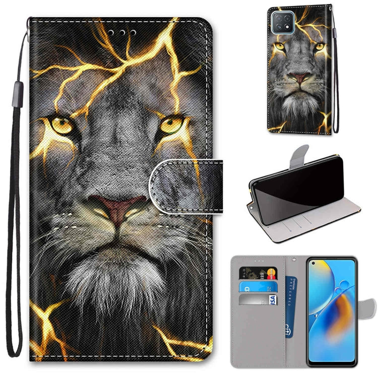 Coloured Drawing Cross Texture Horizontal Flip PU Leather Case with Holder & Card Slots & Wallet & Lanyard, For OPPO A72 5G / A73 5G / A53 5G, For OPPO A74 4G / F19