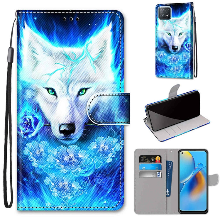 Coloured Drawing Cross Texture Horizontal Flip PU Leather Case with Holder & Card Slots & Wallet & Lanyard, For OPPO A72 5G / A73 5G / A53 5G, For OPPO A74 4G / F19