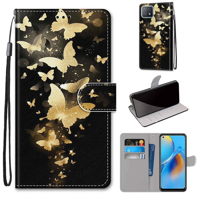 Coloured Drawing Cross Texture Horizontal Flip PU Leather Case with Holder & Card Slots & Wallet & Lanyard, For OPPO A72 5G / A73 5G / A53 5G, For OPPO A74 4G / F19