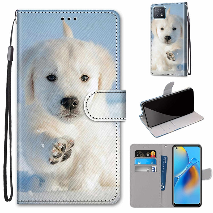 Coloured Drawing Cross Texture Horizontal Flip PU Leather Case with Holder & Card Slots & Wallet & Lanyard, For OPPO A72 5G / A73 5G / A53 5G, For OPPO A74 4G / F19
