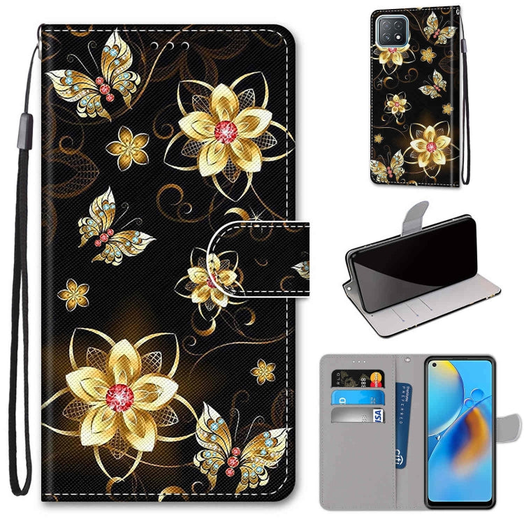 Coloured Drawing Cross Texture Horizontal Flip PU Leather Case with Holder & Card Slots & Wallet & Lanyard, For OPPO A72 5G / A73 5G / A53 5G, For OPPO A74 4G / F19
