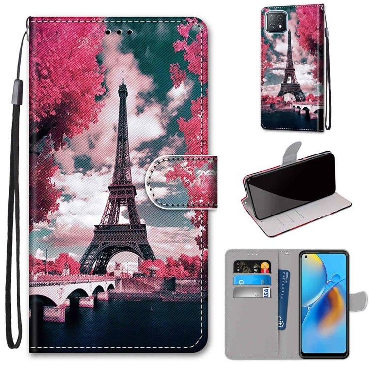 Coloured Drawing Cross Texture Horizontal Flip PU Leather Case with Holder & Card Slots & Wallet & Lanyard, For OPPO A72 5G / A73 5G / A53 5G, For OPPO A74 4G / F19