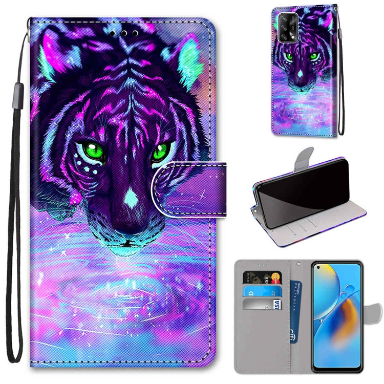 Coloured Drawing Cross Texture Horizontal Flip PU Leather Case with Holder & Card Slots & Wallet & Lanyard, For OPPO A72 5G / A73 5G / A53 5G, For OPPO A74 4G / F19