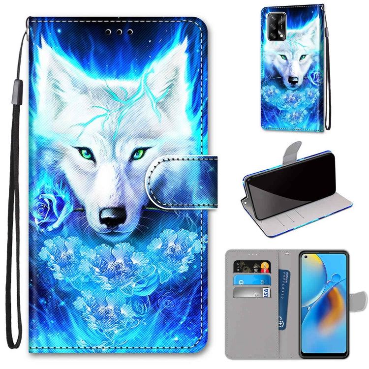 Coloured Drawing Cross Texture Horizontal Flip PU Leather Case with Holder & Card Slots & Wallet & Lanyard, For OPPO A72 5G / A73 5G / A53 5G, For OPPO A74 4G / F19