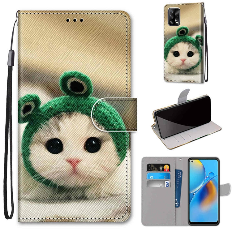 Coloured Drawing Cross Texture Horizontal Flip PU Leather Case with Holder & Card Slots & Wallet & Lanyard, For OPPO A72 5G / A73 5G / A53 5G, For OPPO A74 4G / F19