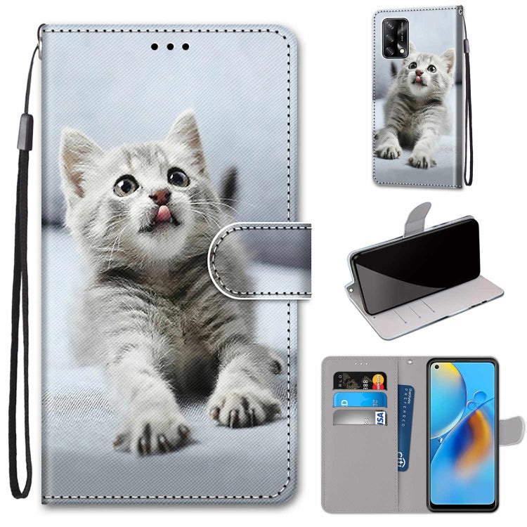 Coloured Drawing Cross Texture Horizontal Flip PU Leather Case with Holder & Card Slots & Wallet & Lanyard, For OPPO A72 5G / A73 5G / A53 5G, For OPPO A74 4G / F19