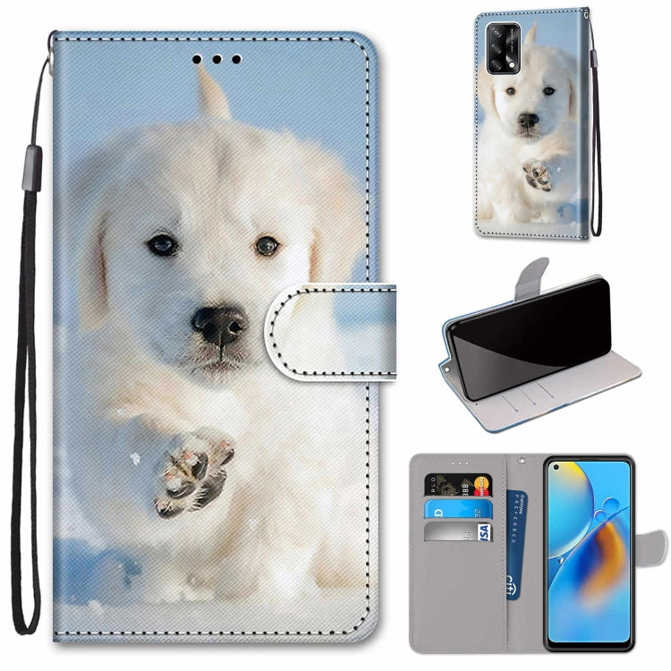 Coloured Drawing Cross Texture Horizontal Flip PU Leather Case with Holder & Card Slots & Wallet & Lanyard, For OPPO A72 5G / A73 5G / A53 5G, For OPPO A74 4G / F19