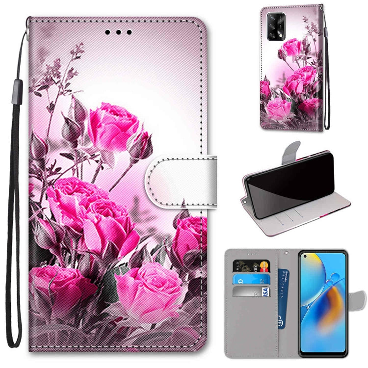 Coloured Drawing Cross Texture Horizontal Flip PU Leather Case with Holder & Card Slots & Wallet & Lanyard, For OPPO A72 5G / A73 5G / A53 5G, For OPPO A74 4G / F19