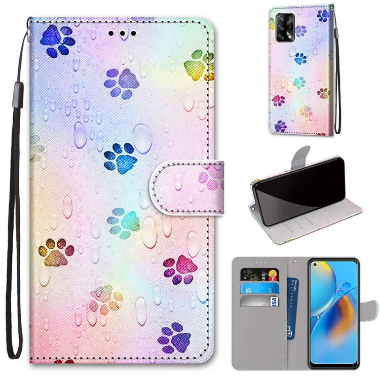 Coloured Drawing Cross Texture Horizontal Flip PU Leather Case with Holder & Card Slots & Wallet & Lanyard, For OPPO A72 5G / A73 5G / A53 5G, For OPPO A74 4G / F19