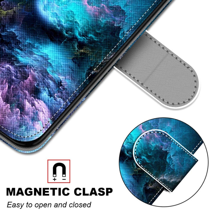 Coloured Drawing Cross Texture Horizontal Flip PU Leather Case with Holder & Card Slots & Wallet & Lanyard, For OPPO F19 Pro+ 5G / A94 5G / A95 5G