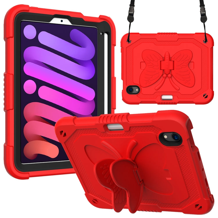 Pure Color PC + Silicone Anti-drop Protective Case with Butterfly Shape Holder & Pen Slot, For iPad 9.7 2018 & 2017 / Pro 9.7 inch / Air 2 / 6, For iPad 10.2 2021 & 2020 & 2019 / Air 3 10.5 inch, For iPad mini 6 2021 / mini 2024                        ...