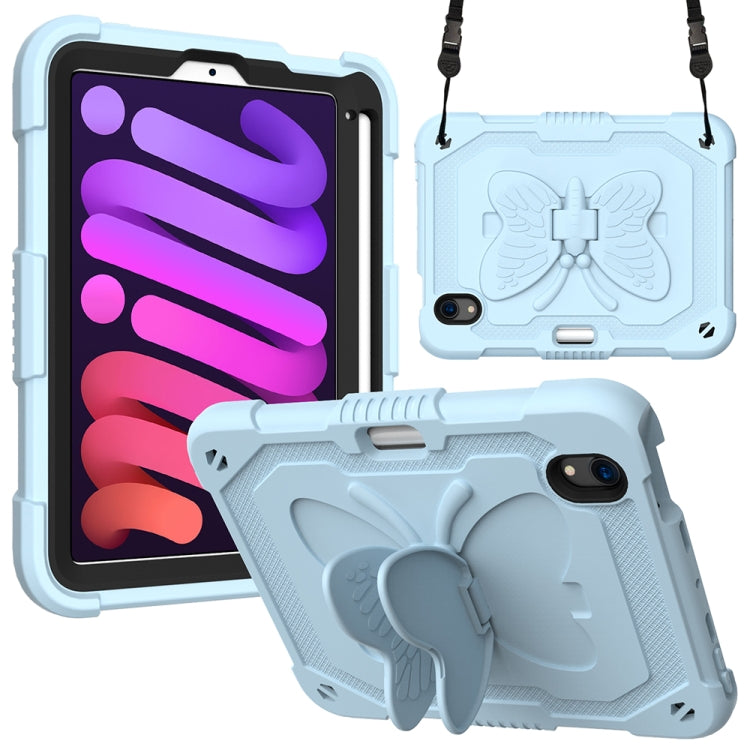 Pure Color PC + Silicone Anti-drop Protective Case with Butterfly Shape Holder & Pen Slot, For iPad 9.7 2018 & 2017 / Pro 9.7 inch / Air 2 / 6, For iPad 10.2 2021 & 2020 & 2019 / Air 3 10.5 inch, For iPad mini 6 2021 / mini 2024                        ...