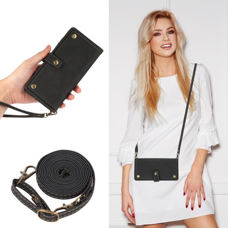PU + TPU Horizontal Flip Leather Case with Holder & Card Slot & Wallet & Lanyard, For iPhone 13 Pro, For iPhone 13 Pro Max