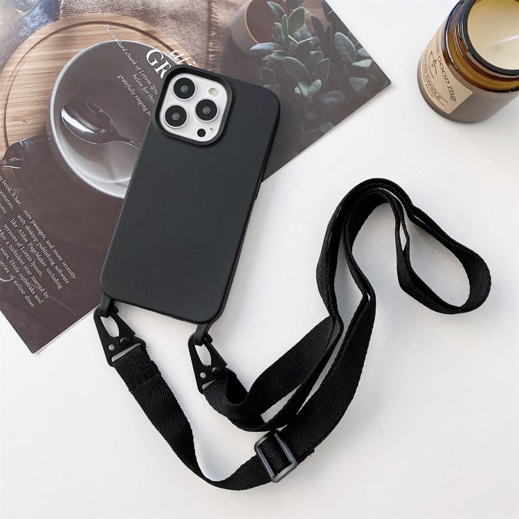 Elastic Silicone Protective Case with Wide Neck Lanyard, For iPhone 13, For iPhone 13 Pro, For iPhone 13 Pro Max, For iPhone 12 / 12 Pro, For iPhone 11, For iPhone 11 Pro, For iPhone 13 mini, For iPhone 12 Pro Max, For iPhone 11 Pro Max