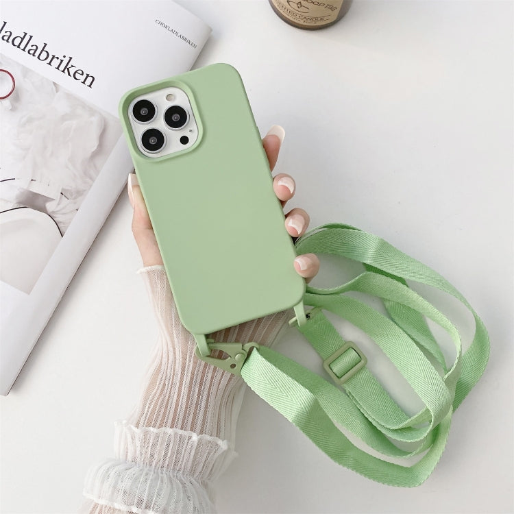 Elastic Silicone Protective Case with Wide Neck Lanyard, For iPhone 13, For iPhone 13 Pro, For iPhone 13 Pro Max, For iPhone 12 / 12 Pro, For iPhone 11, For iPhone 11 Pro, For iPhone 13 mini, For iPhone 12 Pro Max, For iPhone 11 Pro Max