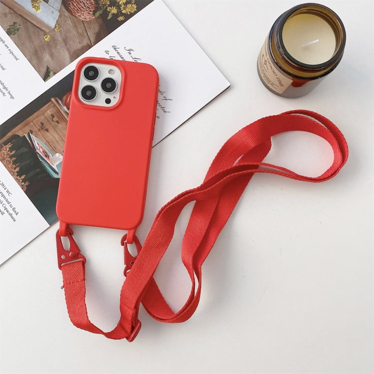 Elastic Silicone Protective Case with Wide Neck Lanyard, For iPhone 13, For iPhone 13 Pro, For iPhone 13 Pro Max, For iPhone 12 / 12 Pro, For iPhone 11, For iPhone 11 Pro, For iPhone 13 mini, For iPhone 12 Pro Max, For iPhone 11 Pro Max