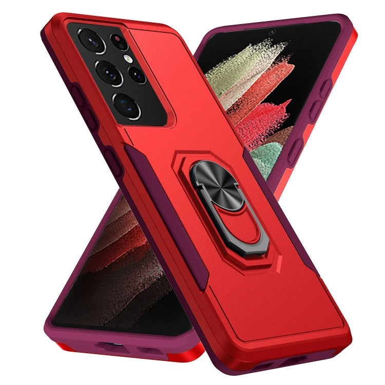 Pioneer Armor Heavy Duty PC + TPU Shockproof Case with Holder, For Samsung Galay S21 5G, For Samsung Galay S21+ 5G, For Samsung Galay S21 Ultra 5G, For Samsung Galay S21 FE, For Samsung Galay A32 5G, For Samsung Galay A32 4G