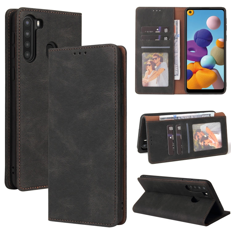 Simple Suction Closure Horizontal Flip Leather Case with Holder & Card Slot & Wallet, For Samsung Galaxy A01 EU Version, For Samsung Galaxy A02, For Samsung Galaxy A02s, For Samsung Galaxy A11 EU Version, For Samsung Galaxy A11 US Version              ...